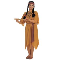 Kızılderili Prensesi Kostümü - Pocahantas Kostümü - Hintli Bayan Kostümü Yetişkin Boy