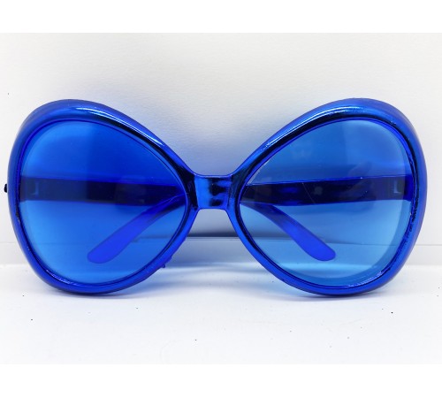 Yeşilçam Temalı Parti Gözlüğü Mavi Renk 7x16 cm