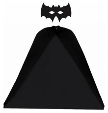Batman Pelerini ve Maske Seti Çocuk Boy - Yarasa Pelerin ve Maske Seti 90 cm