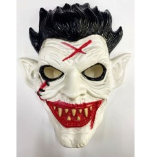 Yara Efektli Kanlı Ağız Uzun Kulaklı Korku Maskesi 23x25 cm