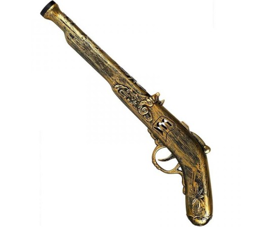 Eskitilmiş Desenli Plastik Oyuncak Korsan Tabancası 40 cm