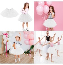 Beyaz Renk Tütü Etek Bale Eteği Gösteri Eteği Çocuk Bebek Boy