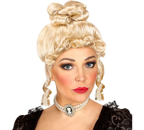 Sarışın Kontes Peruk - Astarlı Topuz Model Kontes Peruğu