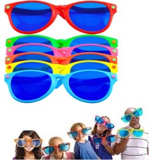 Büyük Parti Gözlüğü Rengarenk 6 Adet 27x9 cm