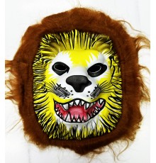 Köpek Maskesi - Kurt Maskesi - Aslan Maskesi Yetişkin Çocuk Uyumlu Kahve Renk Model 8