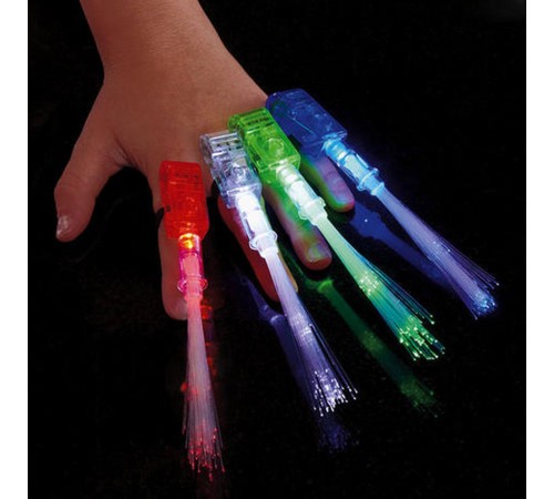 Led Işıklı Renkli Püsküllü Parmak Işığı 4 Renk 4 Adet