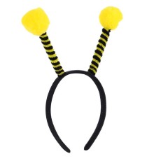 Gösteriler İçin Sarı Ponponlu Mega Arı Taç Arı Maya Tacı 25x11 cm