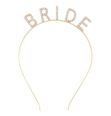 Altın Gold Renk Bekarlığa Veda Kristal Taş Bride Tacı İthal 16x10 cm