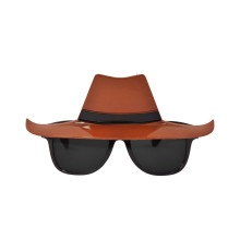 Dedektif Parti Gözlüğü - Kovboy Şerif Parti Gözlüğü 16x6 cm