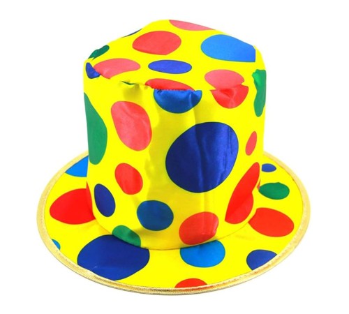 Palyaço Şapkası Rengarenk Puantiyeli 19 cm