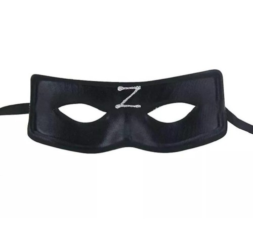 Zorro Maskesi Arkadan Lastikli Z Baskılı