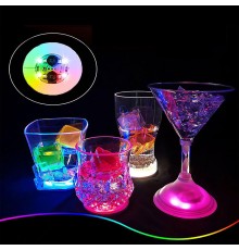 Işıklı Yapışkanlı Bardak Altı Aparatı Ledli 3 Fonksiyonlu 6 cm Çap