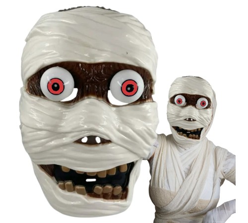 Sallanan Yaylı Oynar Gözlü Mumya Maskesi