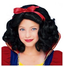 Pamuk Prenses Peruğu Kırmızı Fiyonklu