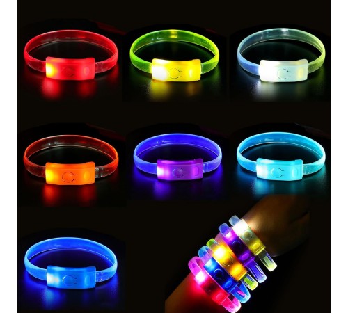 Festival & Parti LED Bileklik 3 Farklı Mod Işıklı 1 Adet