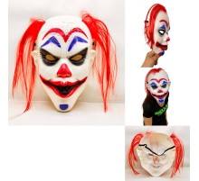 Kızıl Saçlı Joker Palyaço Maskesi