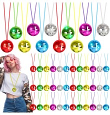 70'ler 80'ler ve 90'lar Temalı Disko Topu Kolye Seti 6 Adet