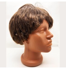 Kahve Renk Kısa Kesim İçi Astarlı Erkek Peruğu