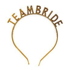 Altın Renk Team Bride Taç – Gelin ve Nedime Tacı