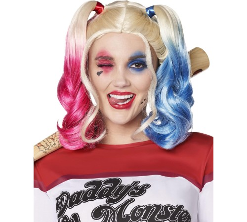 Suicide Squad Harley Quinn Kostüm Peruk