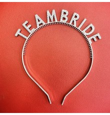 Gümüş Renk Team Bride Taç Plastik – Gelin ve Nedime Tacı