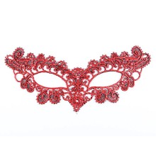 Kırmızı Dantel Masquerade Maskesi 6 No
