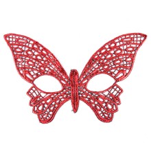 Kırmızı Dantel Masquerade Maskesi 7 No