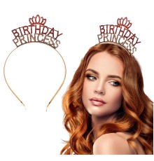 Birthday Princess Kristal Taç – Rose Gold Kaplama