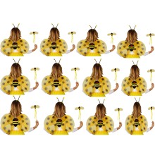 Okul Gösterileri için 12 li Arı Kanadı Seti - Etkinlik Kanatları