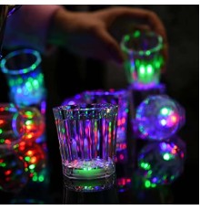 LED Işıklı Eğlence Bardakları - 3 Modlu Renk Değiştiren Bardak 12 Adet