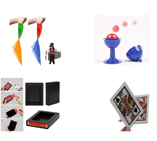 4 lü Sihirbazlık Seti – Hokus Pokus Sihirli Numara Seti