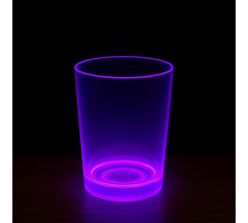 PartyGlow Neon Mor Bardak 8.5 x 10.5 cm