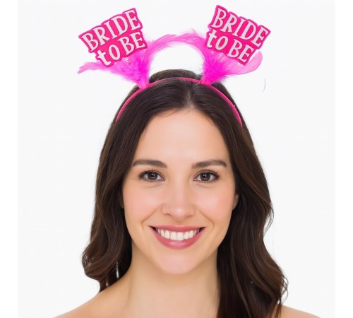 Pembe Renkli Bride to Be Parti Tacı – Bekarlığa Veda Gecesi İçin