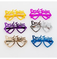 Kalpli Bride Team Gözlük Seti 6 Renk - Kına & Düğün Partileri İçin