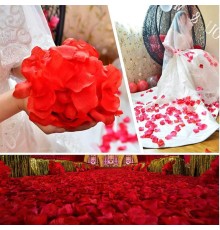 Kırmızı Renk Gül Yaprağı Şekilli Konfeti – 1 Paket 100 Adet