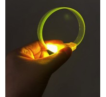 3 Modlu Pilli LED Işıklı Esnek Parti Bilekliği Sarı