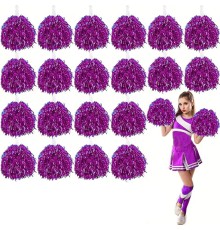 10 Çift ( 20 Adet ) Fuşya Renk 23 Nisan 19 Mayıs 29 Ekim Okul Gösteri Ponponları