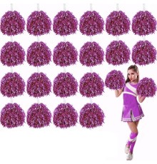 10 Çift ( 20 Adet ) Pembe Renk 23 Nisan 19 Mayıs 29 Ekim Okul Gösteri Ponponları