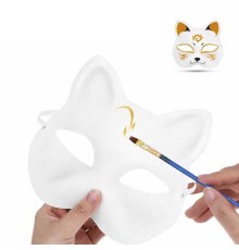 Boyanabilir Kedi Model Maske – Kendi Tasarımını Oluştur