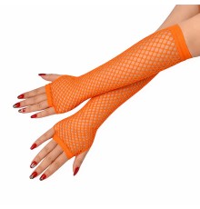 80’ler 90’lar Retro Turuncu File Parmaksız Eldiven 26 cm