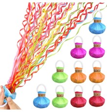 30 Şeritli Renkli Elle Atılan Konfeti – 5 Metre Uzayan Şerit Konfeti 1 Adet