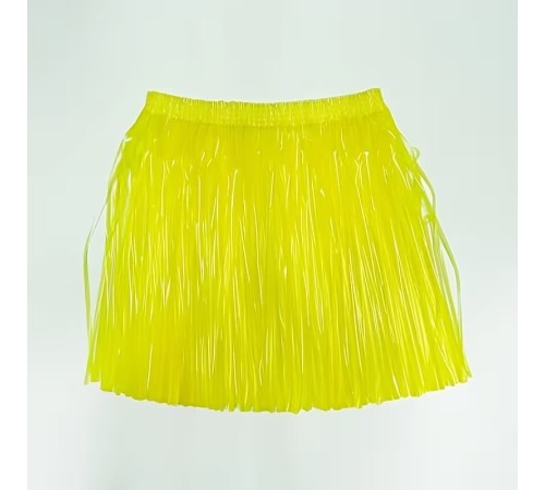Neon Sarı Hawaii Parti Eteği 40 cm