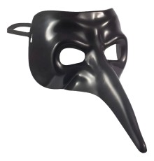 Siyah Uzun Burun Veba Doktoru Maskesi