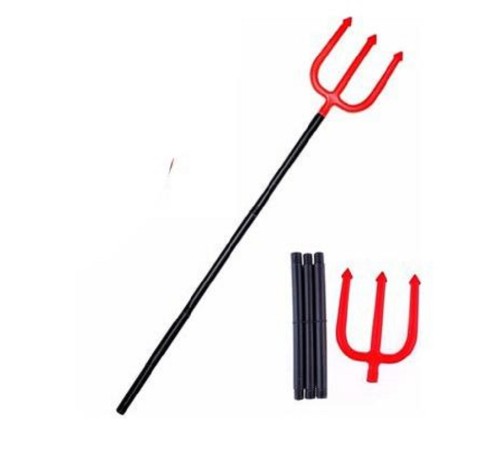 Kırmızı Renk Plastik Şeytan Çatalı 16x108 cm