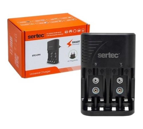 STC-C802 AA-AAA-9V Uyumlu 4lü Pil Şarj Aleti