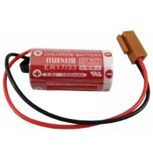 Maxell ER17/33 3.6V 2/3A Size Pil - Kahverengi Soket