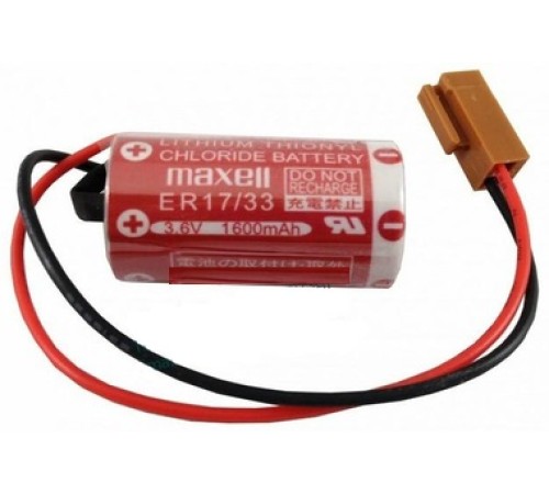 Maxell ER17/33 3.6V 2/3A Size Pil - Kahverengi Soket