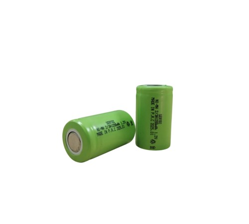 1.2V 1200 Mah - 2/3A - Ni-MH Şarjlı Pil - Başsız / Flat Head
