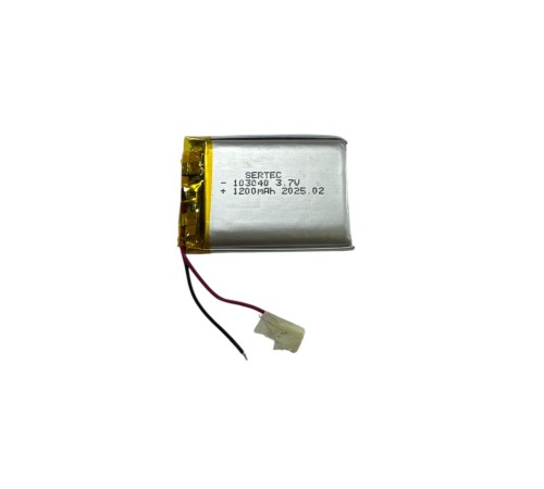 103040 3.7V 1200mAh Li-Polymer Pil Devreli/1.5A