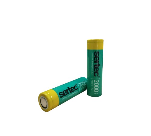 18650 3.7V 2000 Mah 1C Li-Ion Şarjlı Pil